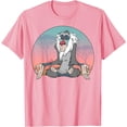 thumbnail image 1 of The Lion King Rafiki Meditating DTG Print Unisex T-Shirt,Light Pink Color,Size M, 1 of 5