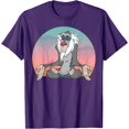 thumbnail image 1 of The Lion King Rafiki Meditating DTG Print Unisex T-Shirt,Purple Color,Size YS, 1 of 5