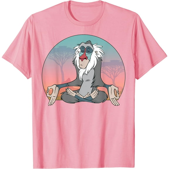The Lion King Rafiki Meditating DTG Print Unisex T-Shirt