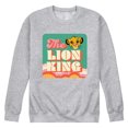 thumbnail image 1 of The Lion King - Retro Styled - Simba - Men's Crew Neck Fleece Pullover, 1 of 4
