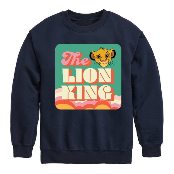 The Lion King - Retro Styled - Simba - Toddler & Youth Crewneck Fleece Sweatshirt