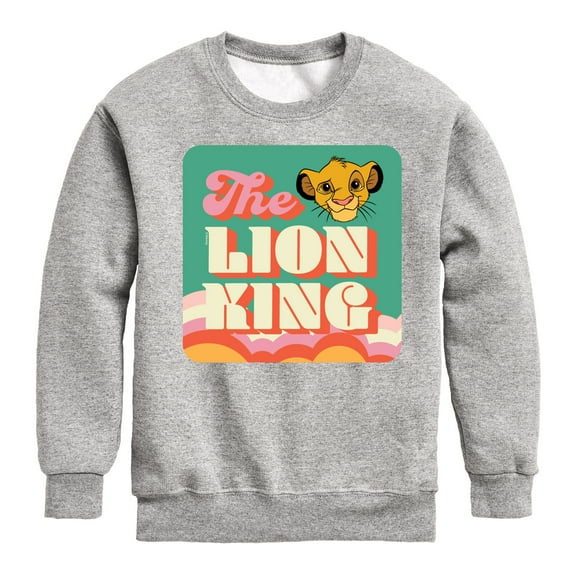 The Lion King - Retro Styled - Simba - Toddler & Youth Crewneck Fleece Sweatshirt