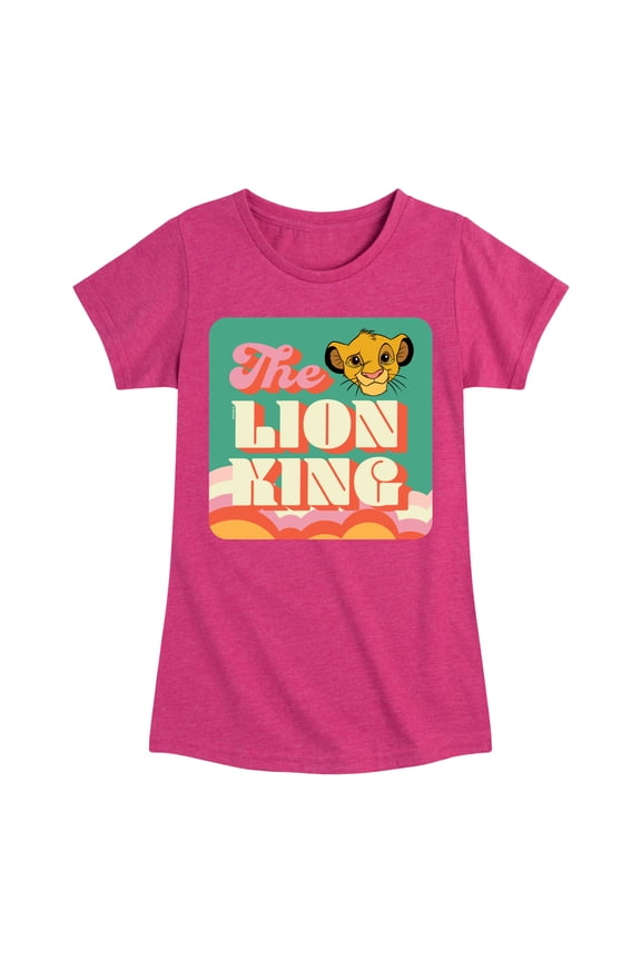 The Lion King - Retro Styled - Simba - Toddler & Youth Girls Short Sleeve Graphic T-Shirt