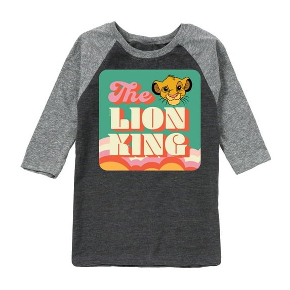 The Lion King - Retro Styled - Simba - Toddler & Youth Raglan Graphic T-Shirt