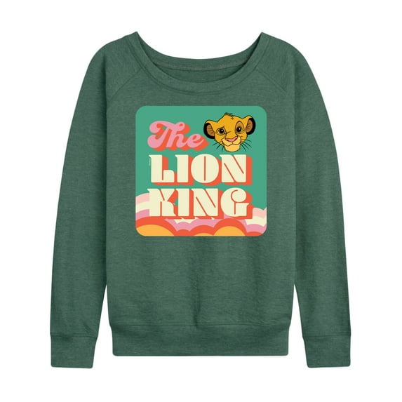 The Lion King - Retro Styled - Simba - Women's Lightweight French Terry Long Sleeve Shirt