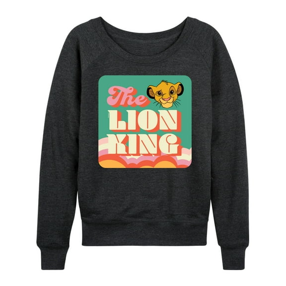 The Lion King - Retro Styled - Simba - Women's Lightweight French Terry Long Sleeve Shirt