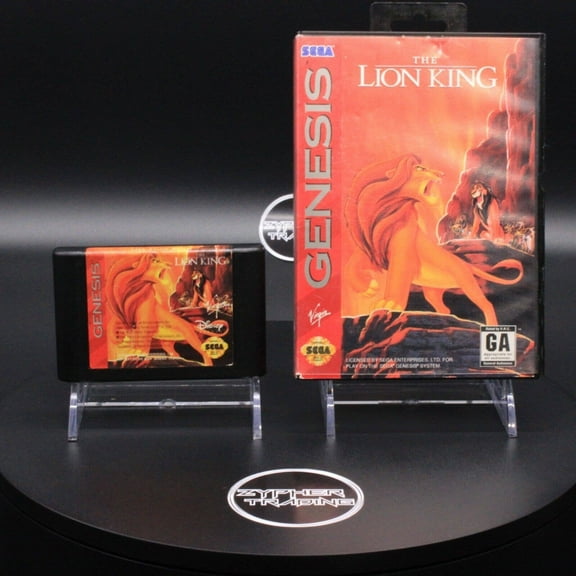 Restored The Lion King SEGA Genesis Physical Video Game, 1 Player