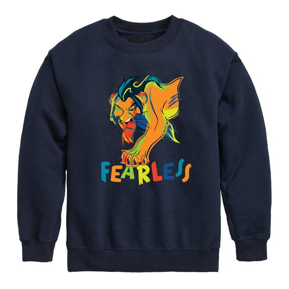 The Lion King - Scar - Fearless - Toddler & Youth Crewneck Fleece Sweatshirt
