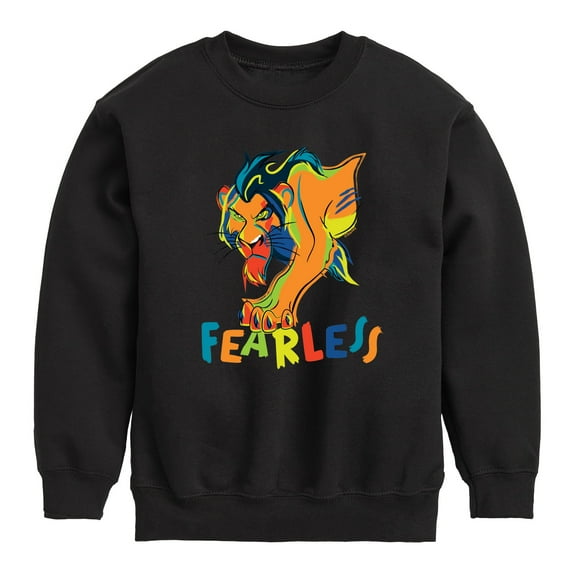 The Lion King - Scar - Fearless - Toddler & Youth Crewneck Fleece Sweatshirt