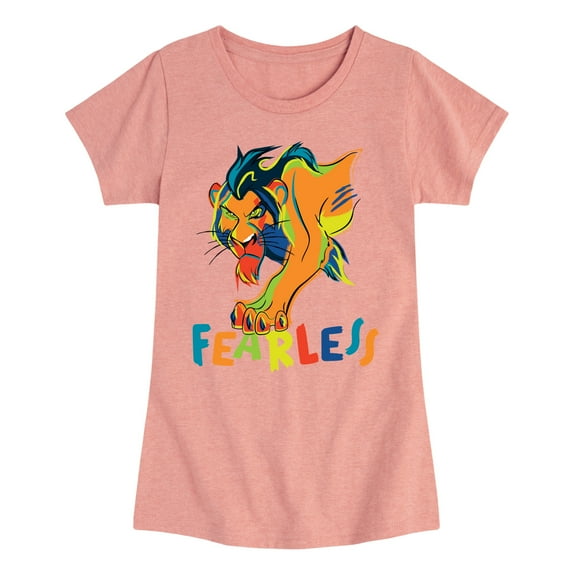 The Lion King - Scar - Fearless - Toddler & Youth Girls Short Sleeve Graphic T-Shirt