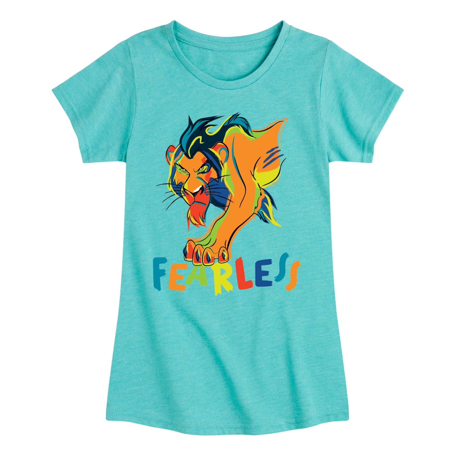 The Lion King - Scar - Fearless - Toddler \u0026 Youth Girls Short Sleeve  Graphic T-Shirt - Walmart.com, image size:1500x1500