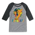 thumbnail image 1 of The Lion King - Scar - Fearless - Toddler & Youth Raglan Graphic T-Shirt, 1 of 4