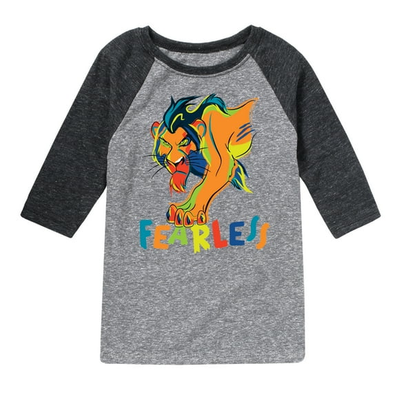 The Lion King - Scar - Fearless - Toddler & Youth Raglan Graphic T-Shirt