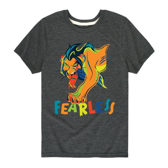 The Lion King - Scar - Fearless - Toddler & Youth Short Sleeve Graphic T-Shirt