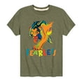 thumbnail image 1 of The Lion King - Scar - Fearless - Toddler & Youth Short Sleeve Graphic T-Shirt, 1 of 5