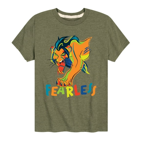 The Lion King - Scar - Fearless - Toddler & Youth Short Sleeve Graphic T-Shirt