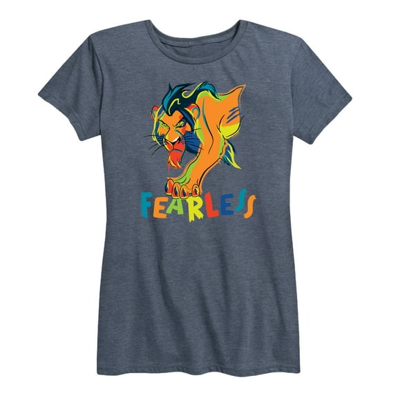 The Lion King - Scar - Fearless - Women's Short Sleeve Graphic T-Shirt