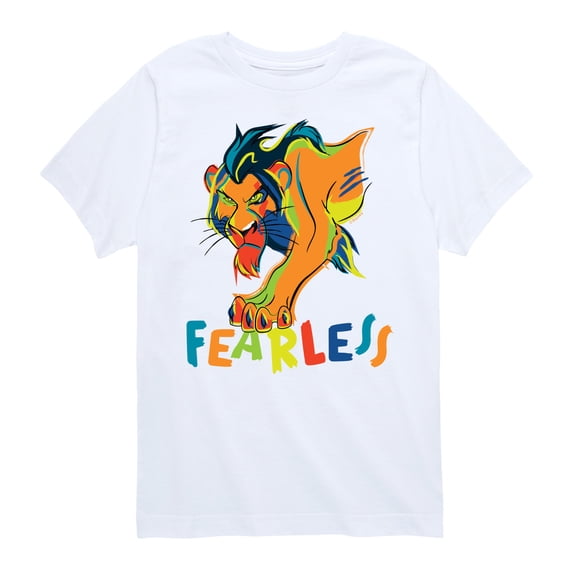 The Lion King - Scar Fearless - Youth Boys Short Sleeve Graphic T-Shirt