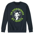 thumbnail image 1 of The Lion King - Scar - I'm Surrounded by Idiots - Men's Crew Neck Fleece Pullover, 1 of 4