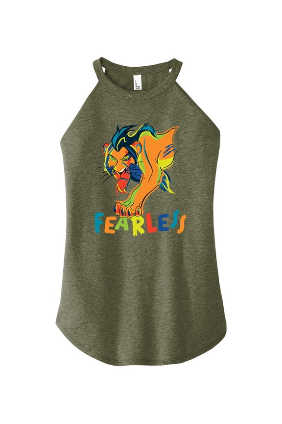 - Scar - Juniors High Neck Tank Top