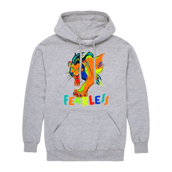 The Lion King - Scar is Fearless - Men's Pullover Hooded Fleece Sweatshirt