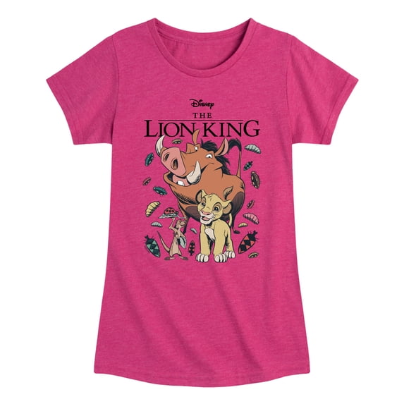 The Lion King - Simba Bugs - Youth Girls Fitted Short Sleeve T-Shirt