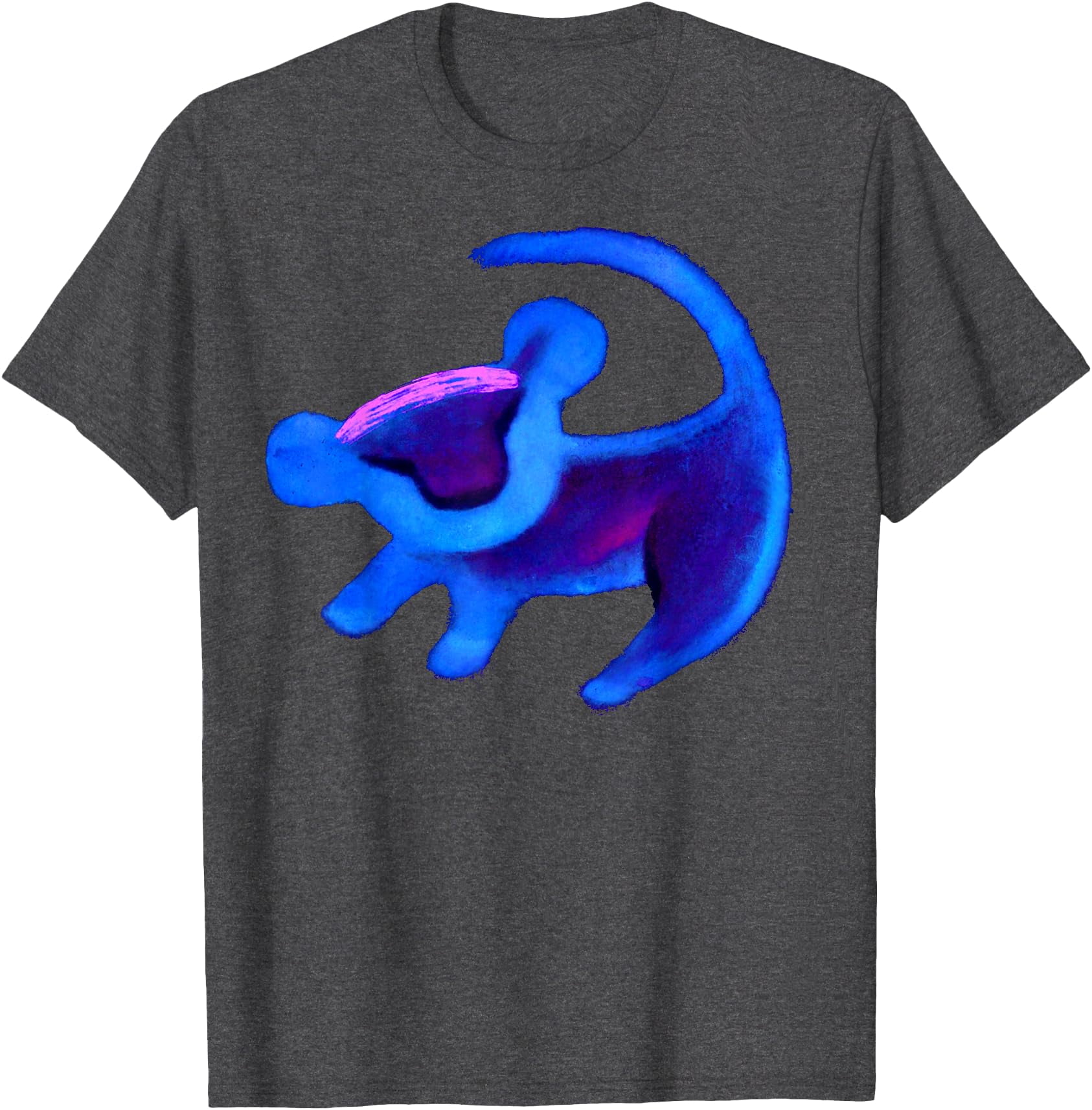 The Lion King Simba Cave Painting Blue Hue DTG Print Unisex T-Shirt ...