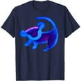 thumbnail image 1 of The Lion King Simba Cave Painting Blue Hue DTG Print Unisex T-Shirt,Navy Color,Size YXL, 1 of 5