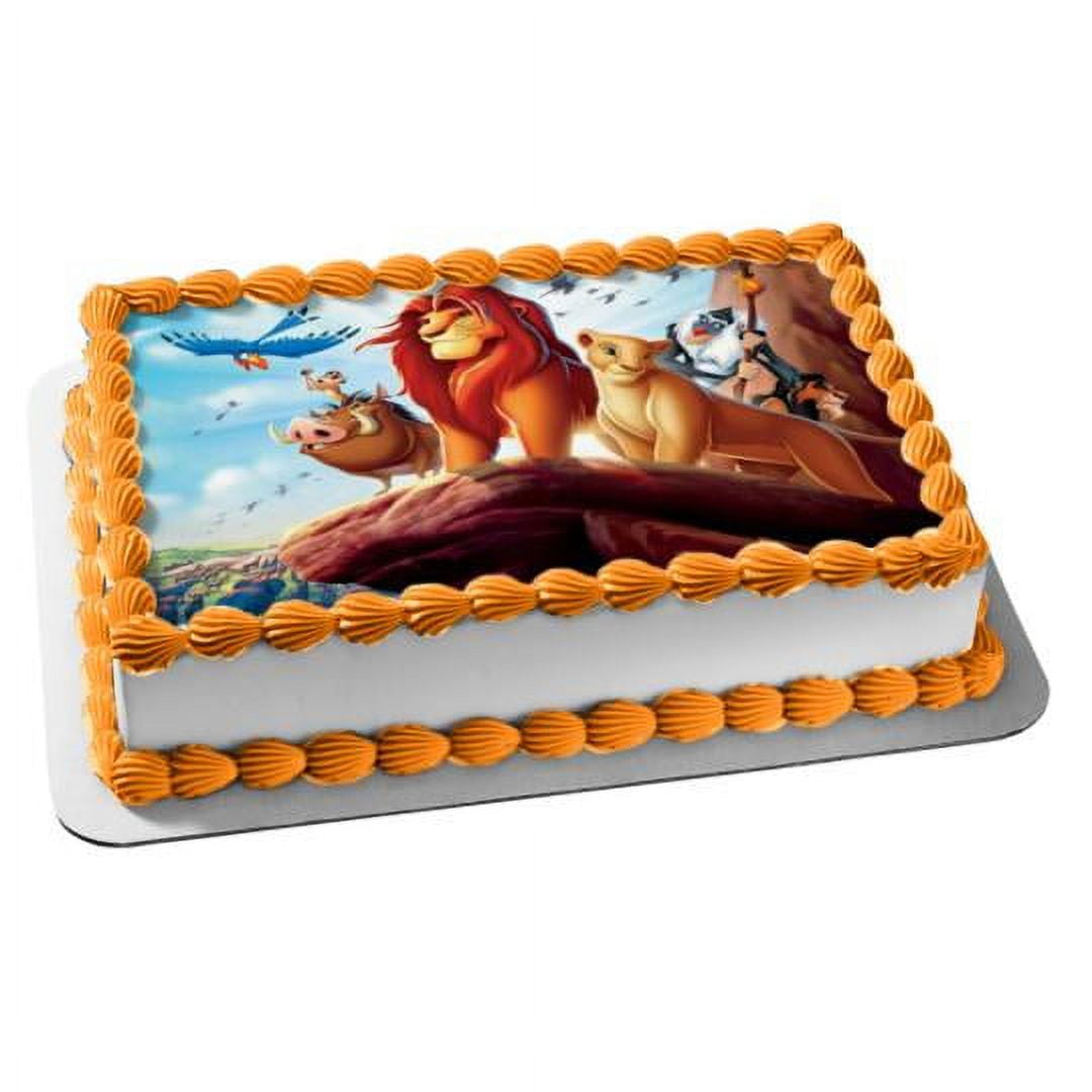 A BIRTHDAY PLACE The Lion King Simba Edible Cake Topper Image