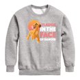 thumbnail image 1 of The Lion King - Simba - I Laugh in the Face of Danger - Toddler & Youth Crewneck Fleece Sweatshirt, 1 of 5