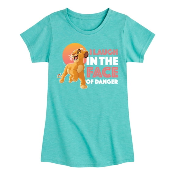 The Lion King - Simba - I Laugh in the Face of Danger - Toddler & Youth Girls Short Sleeve Graphic T-Shirt