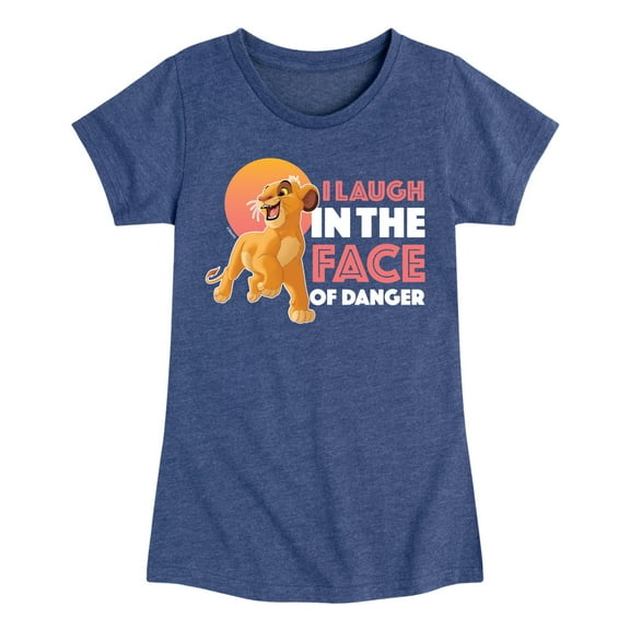 The Lion King - Simba - I Laugh in the Face of Danger - Toddler & Youth Girls Short Sleeve Graphic T-Shirt
