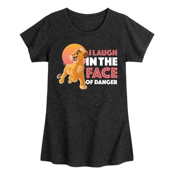 The Lion King - Simba - I Laugh in the Face of Danger - Toddler & Youth Girls Short Sleeve Graphic T-Shirt