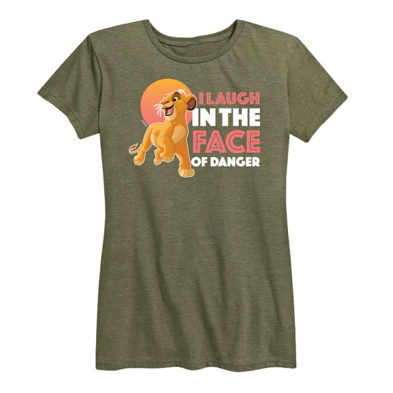The Lion King - Simba - I Laugh in the Face of Danger - Women's Short Sleeve Graphic T-Shirt