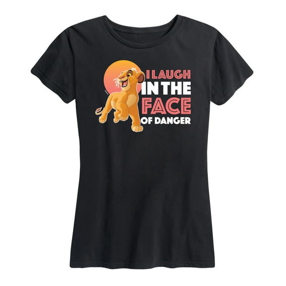 The Lion King - Simba - I Laugh in the Face of Danger - Women's Short Sleeve Graphic T-Shirt