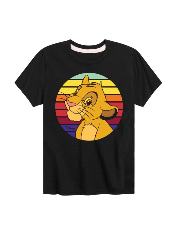 Disney - Retro Simba Circle Boys' Short Sleeve Graphic T-Shirt