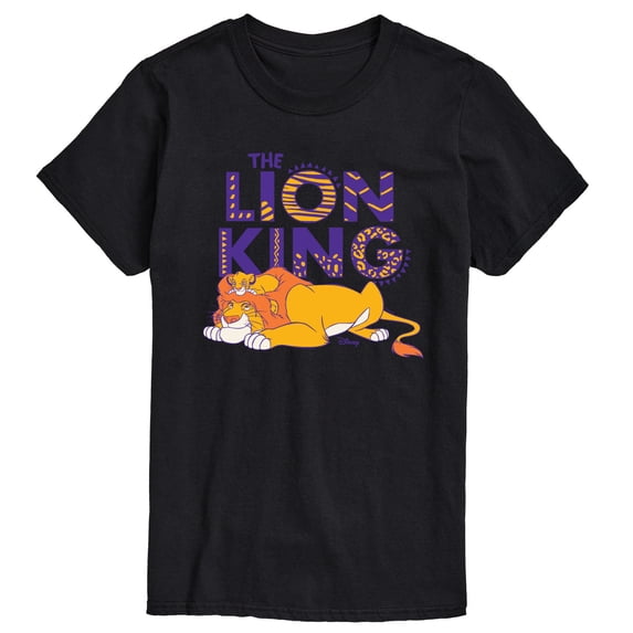 The Lion King - Simba & Mufasa - Men's Short Sleeve Graphic T-Shirt