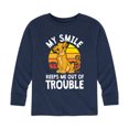 thumbnail image 1 of The Lion King - Simba - My Smile Keep Me Out of Trouble - Toddler & Youth Long Sleeve Graphic T-Shirt, 1 of 5