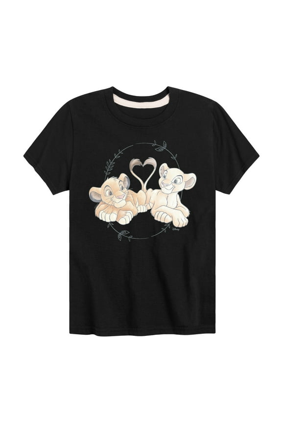 - Simba Nala Heart - Toddler & Youth Short Sleeve Graphic T-Shirt