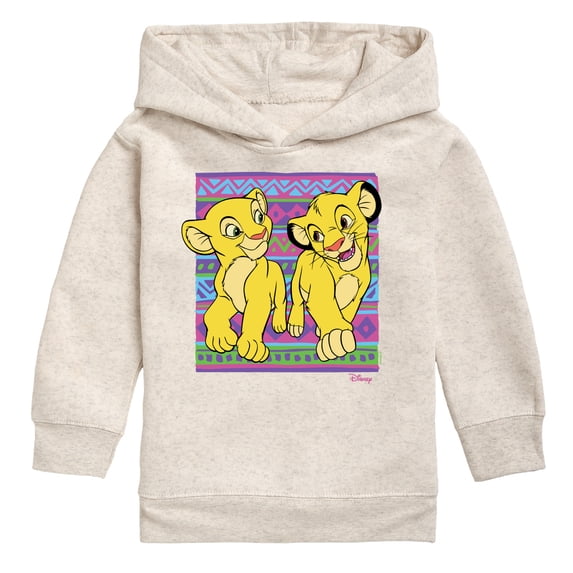 The Lion King - Simba Nala Pattern - Toddler Boys Fleece Hoodie Sweatshirt