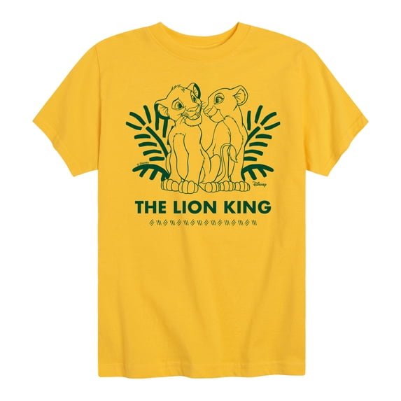 The Lion King - Simba & Nala - Youth Boys Short Sleeve Graphic T-Shirt