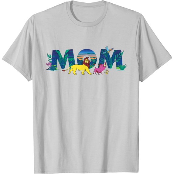 The Lion King Simba & Pals Mom Mother’s Day Birthday DTG Print Unisex T-Shirt,Ice Grey Color,Size XL