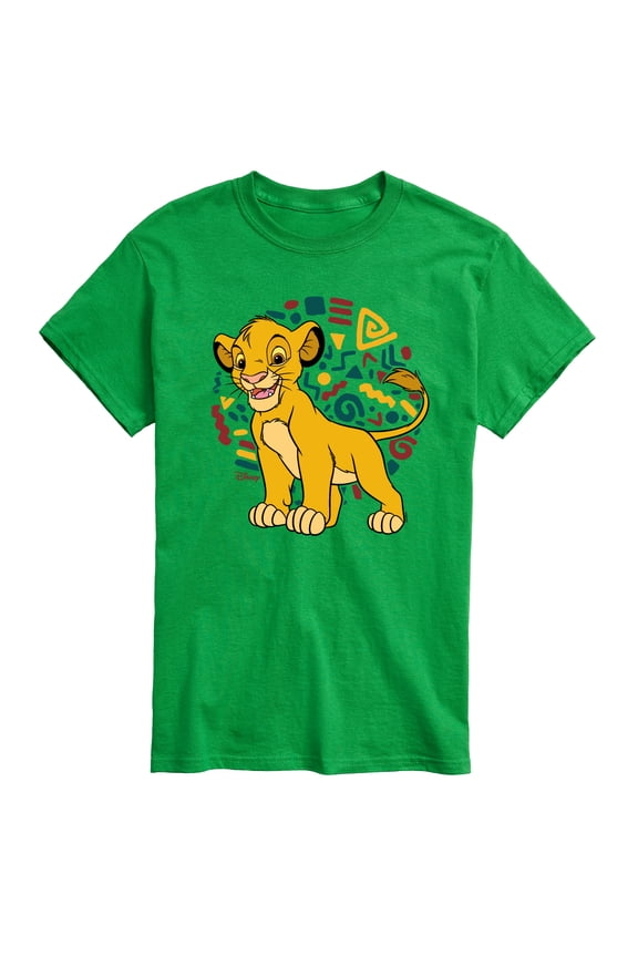 - Simba Pattern - Men's Short Sleeve Graphic T-Shirt