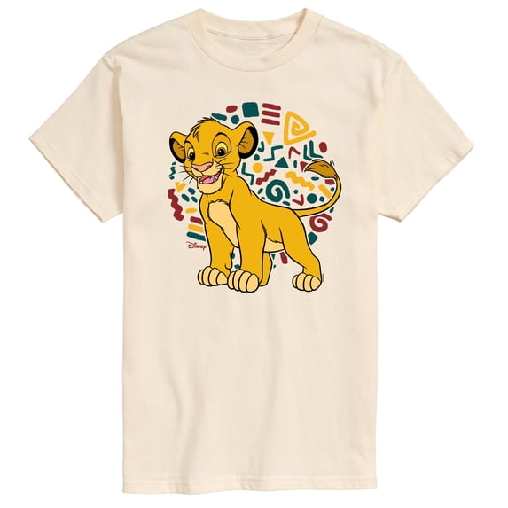 The Lion King - Simba Pattern - Men's Short Sleeve Graphic T-Shirt
