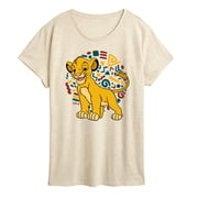 The Lion King - Simba Pattern - Women's Short Sleeve Graphic T-Shirt