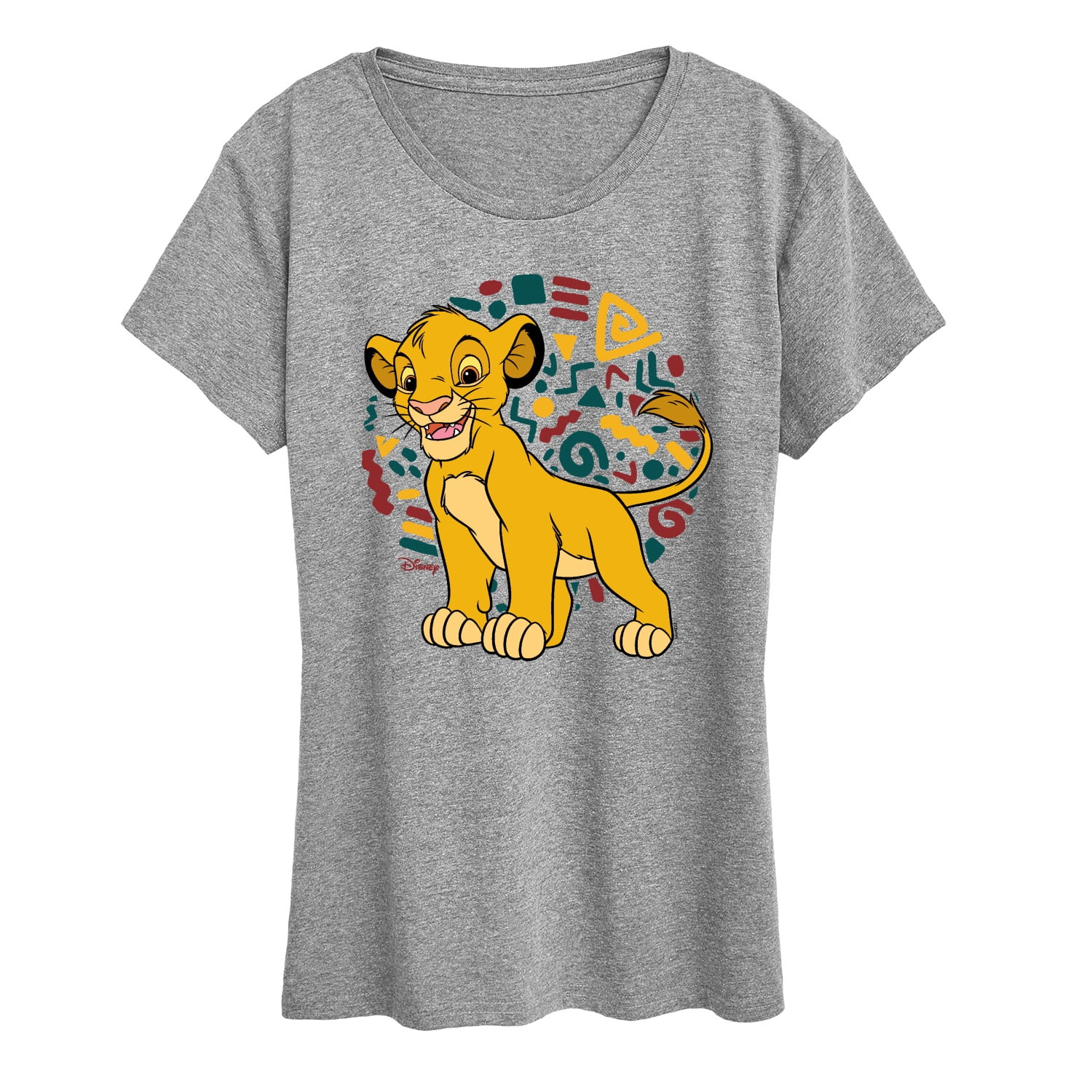 Pattern For Sleeves The Lion King - Simba Pattern Short Sleeve Graphic T-Shirt - Walmart.com