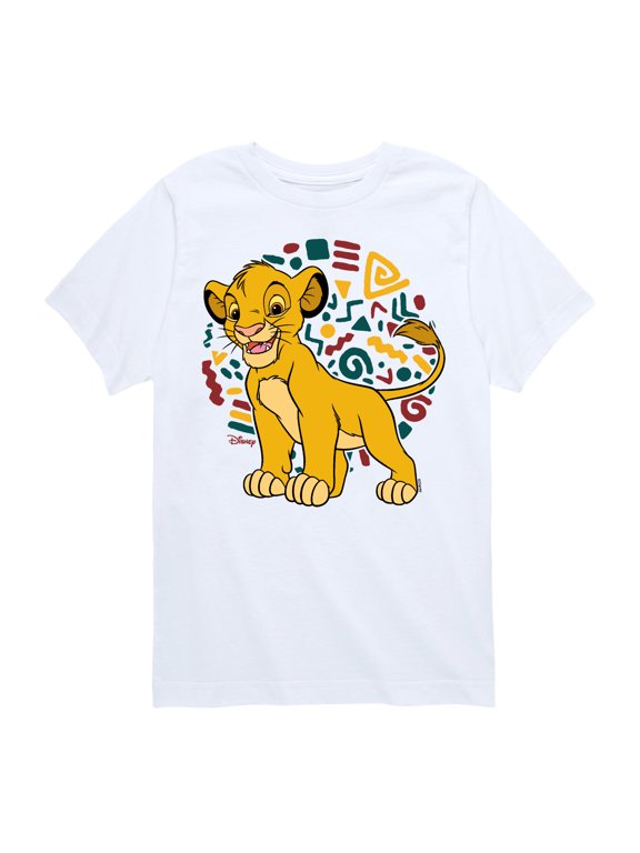 - Simba Pattern Boys' Short Sleeve Graphic T-Shirt