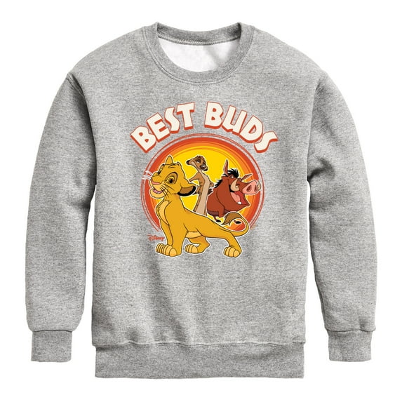 The Lion King - Simba, Pumbaa, & Timon Best Buds - Toddler & Youth Crewneck Fleece Sweatshirt