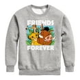 thumbnail image 1 of The Lion King - Simba Pumbaa, & Timon - Best Friends - Toddler & Youth Crewneck Fleece Sweatshirt, 1 of 5