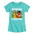thumbnail image 1 of The Lion King - Simba Pumbaa, & Timon - Best Friends - Toddler & Youth Girls Short Sleeve Graphic T-Shirt, 1 of 5